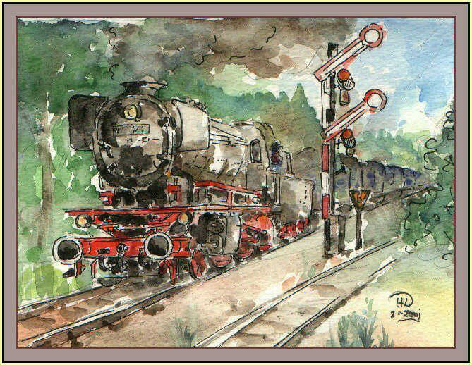 Reichsbahn Dampflok / Old German Railways Steam Engine