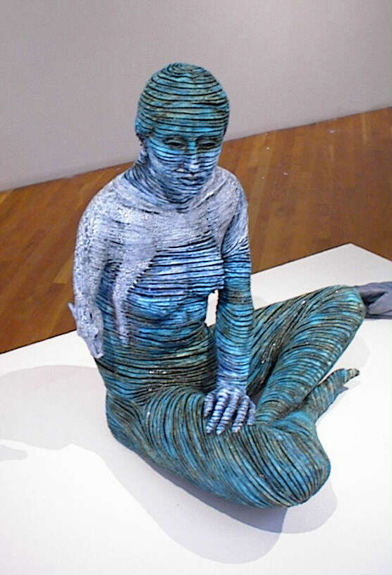 Unusual figure seen at a gallery in Santa Fe