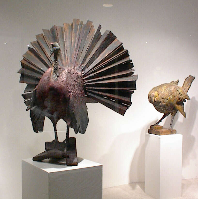 Turkeys.... for Thanksgiving... seen at a Santa Fe gallery