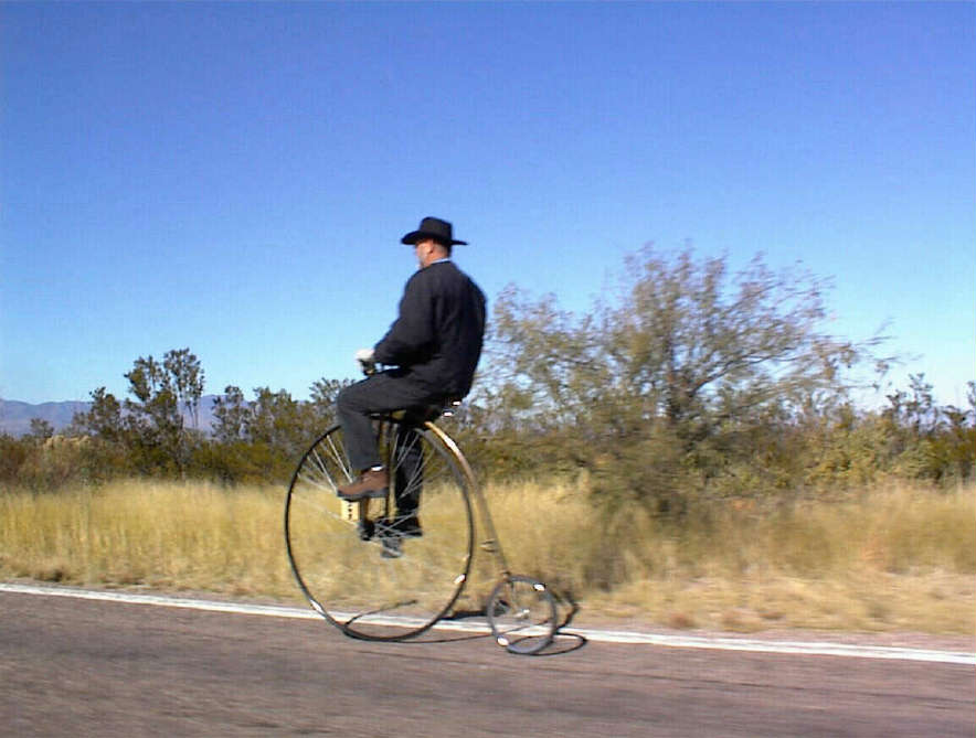 Hochradfahrer / Penny Farthing Bicycle