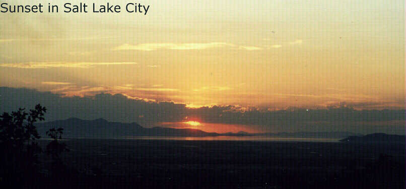 Sunset - Sonnenuntergang in Salt Lake City